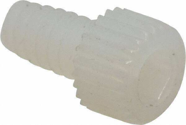 Made in USA - #6-32 UNC Hex Socket Drive, Socket Cap Screw - Grade 6/6 Nylon, Uncoated, Fully Threaded, 1/4" Length Under Head - Exact Tool & Supply