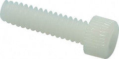 Made in USA - #10-24 UNC Hex Socket Drive, Socket Cap Screw - Grade 6/6 Nylon, Uncoated, Fully Threaded, 3/4" Length Under Head - Exact Tool & Supply