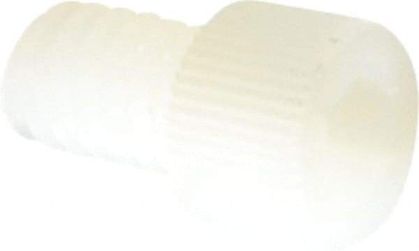 Made in USA - 1/4-20 UNC Hex Socket Drive, Socket Cap Screw - Grade 6/6 Nylon, Uncoated, Fully Threaded, 3/8" Length Under Head - Exact Tool & Supply