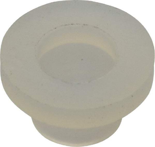 Made in USA - #8-32 UNC, 3/8" Length Under Head Slotted Drive Machine Screw - Fillister Head, Grade 6/6 Nylon, Uncoated, Without Washer - Exact Tool & Supply