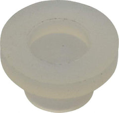 Made in USA - #8-32 UNC, 3/8" Length Under Head Slotted Drive Machine Screw - Fillister Head, Grade 6/6 Nylon, Uncoated, Without Washer - Exact Tool & Supply