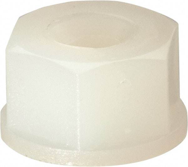 Made in USA - #6-32 UNC Hex Lock Nut with Nylon Insert - 5.08mm High - Exact Tool & Supply