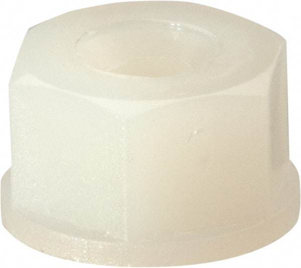 Made in USA - #8-32 UNC Hex Lock Nut with Nylon Insert - 5.84mm High - Exact Tool & Supply