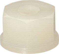 Made in USA - #10-24 UNC Hex Lock Nut with Nylon Insert - 1/4" High - Exact Tool & Supply