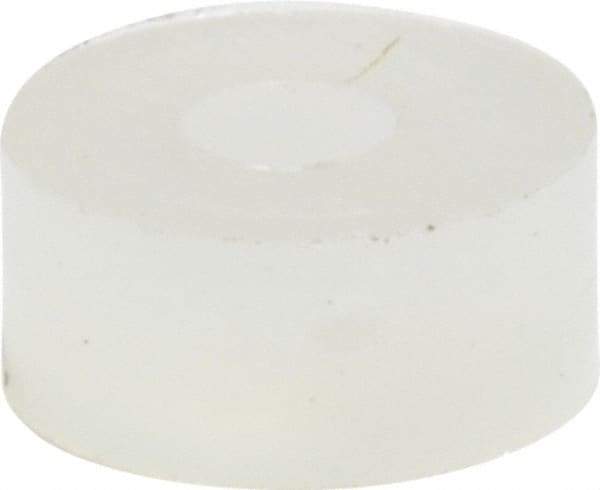 Made in USA - #0 Screw, Grade 6/6 Nylon Standard Flat Washer - 1.65mm ID x 4.55mm OD, 1.98mm Thick - Exact Tool & Supply