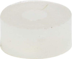 Made in USA - #0 Screw, Grade 6/6 Nylon Standard Flat Washer - 1.65mm ID x 4.55mm OD, 1.98mm Thick - Exact Tool & Supply
