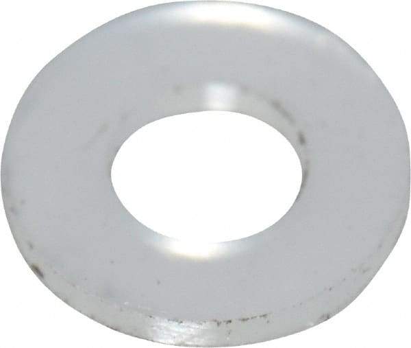 Made in USA - #2 Screw, Grade 6/6 Nylon Standard Flat Washer - 2.39mm ID x 4.78mm OD, 0.51mm Thick - Exact Tool & Supply