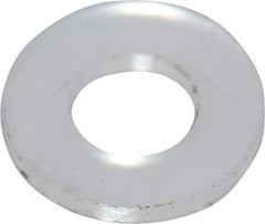 Made in USA - #2 Screw, Grade 6/6 Nylon Standard Flat Washer - 2.39mm ID x 4.78mm OD, 0.51mm Thick - Exact Tool & Supply