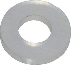 Made in USA - #3 Screw, Grade 6/6 Nylon Standard Flat Washer - 2.64mm ID x 5.59mm OD, 0.79mm Thick - Exact Tool & Supply