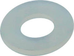 Made in USA - #6 Screw, Grade 6/6 Nylon Standard Flat Washer - 3.96mm ID x 8.13mm OD, 0.79mm Thick - Exact Tool & Supply