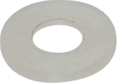 Made in USA - #10 Screw, Grade 6/6 Nylon Standard Flat Washer - 5.08mm ID x 11.43mm OD, 1.22mm Thick - Exact Tool & Supply