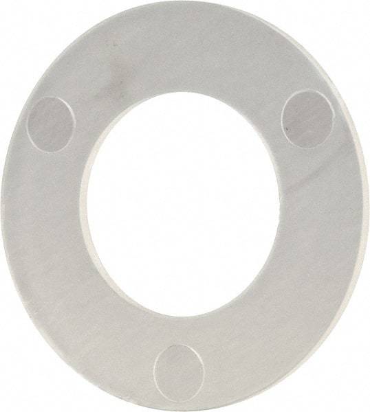 Made in USA - #12 Screw, Grade 6/6 Nylon Standard Flat Washer - 6.35mm ID x 11.81mm OD, 0.38mm Thick - Exact Tool & Supply