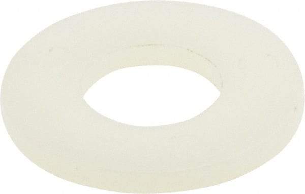 Made in USA - 5/16" Screw, Grade 6/6 Nylon Standard Flat Washer - 8.64mm ID x 18.8mm OD, 1.57mm Thick - Exact Tool & Supply