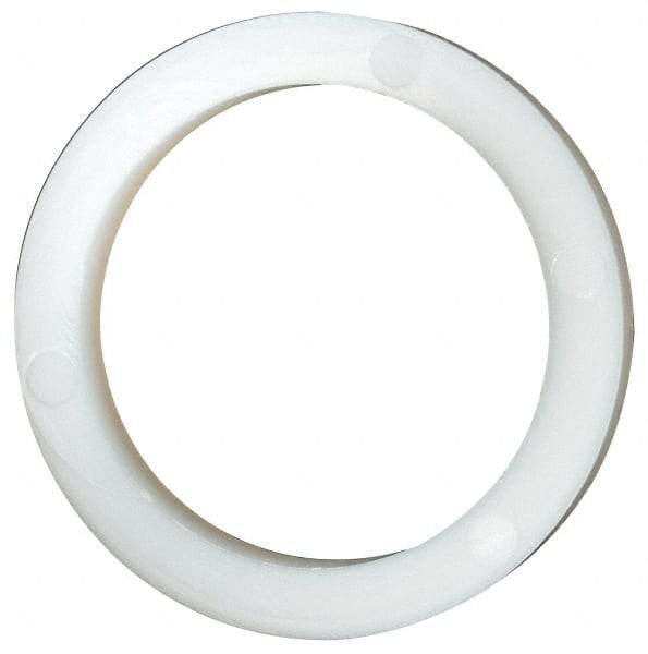 Made in USA - 13/16" Screw, Grade 6/6 Nylon Standard Flat Washer - 20.62mm ID x 26.85mm OD, 3.18mm Thick - Exact Tool & Supply