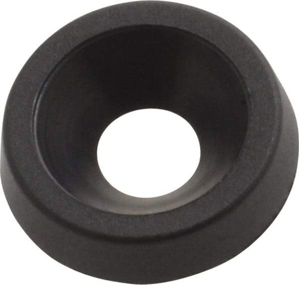Made in USA - 2.92mm Thick, Black Oxide Finish, Nylon, Standard Countersunk Washer - 4.34mm ID x 12.95mm OD - Exact Tool & Supply