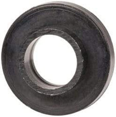 Made in USA - #6 Screw, 3/64" Shoulder Length, Nylon Shoulder Washer - Black, 0.29" Flange Diam, 3/64" Flange Thickness, 0.14" ID, 0.17" OD - Exact Tool & Supply