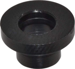 Made in USA - #8 Screw, 1/8" Shoulder Length, Nylon Shoulder Washer - Black, 11/32" Flange Diam, 1/16" Flange Thickness, 0.173" ID, 0.205" OD - Exact Tool & Supply