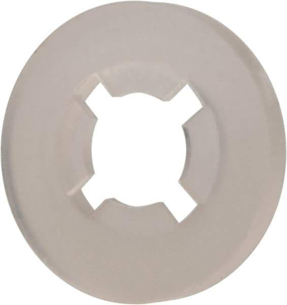 Made in USA - #4 Screw, 0.102" ID, Nylon Internal Tooth Lock Washer - 17/64" OD, Grade 6/6 - Exact Tool & Supply