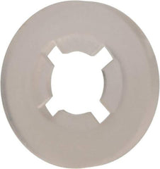 Made in USA - #4 Screw, 0.102" ID, Nylon Internal Tooth Lock Washer - 17/64" OD, Grade 6/6 - Exact Tool & Supply