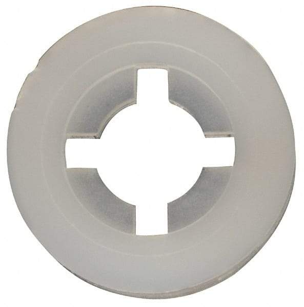 Made in USA - #6 Screw, 0.128" ID, Nylon Internal Tooth Lock Washer - 21/64" OD, Grade 6/6 - Exact Tool & Supply