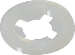 Made in USA - 1/4" Screw, 0.234" ID, Nylon Internal Tooth Lock Washer - 19/32" OD, Grade 6/6 - Exact Tool & Supply