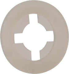 Made in USA - 5/16" Screw, 0.292" ID, Nylon Internal Tooth Lock Washer - 47/64" OD, Grade 6/6 - Exact Tool & Supply