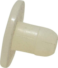 Made in USA - 0.2" Hole Diam, 0.333" OAL, Split Shank, Nylon Panel Rivet - 5/32" Material Thickness, 15/32" Head Diam - Exact Tool & Supply