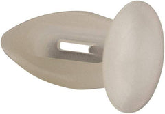 Made in USA - 0.151" to 0.161" Hole Diam, Arrow Shank, Nylon Panel Rivet - 0.39" Length Under Head, 1/16" to 1/8" Material Thickness, 0.28" Head Diam - Exact Tool & Supply