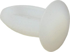 Made in USA - 0.213" to 0.223" Hole Diam, Arrow Shank, Nylon Panel Rivet - 0.45" Length Under Head, 1/16" to 1/8" Material Thickness, 0.37" Head Diam - Exact Tool & Supply