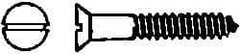 Value Collection - #14, 3" OAL, Slotted Drive, Flat Head Wood Screw - ASME B18.6.1, Brass - Exact Tool & Supply