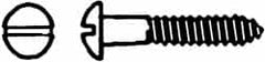 Value Collection - #6, 1" Length Under Head, Slotted Drive, Round Head Wood Screw - Exact Tool & Supply