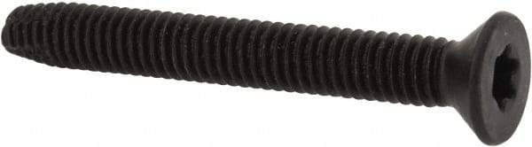 Value Collection - 2-1/2" OAL Flat Head T40 Torx Drive Flooring Screw - 5/16-18 UNC, Point Type F, Grade 2 Steel, Black Phosphate Finish - Exact Tool & Supply