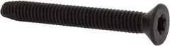Value Collection - 2-1/2" OAL Flat Head T40 Torx Drive Flooring Screw - 5/16-18 UNC, Point Type F, Grade 2 Steel, Black Phosphate Finish - Exact Tool & Supply