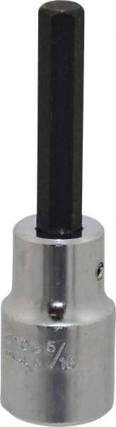 Proto - 1/2" Drive, 5/16" Hex Bit Socket - 3-1/4" OAL, 1-3/4" Bit Length - Exact Tool & Supply
