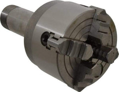 Value Collection - 4 Jaws, 3" Diam, Independent Manual Lathe Chuck - 5C Mount Spindle, Reversible, 3,000 Max RPM, 57/64" Through Hole Diam, Cast Iron - Exact Tool & Supply