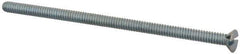 Value Collection - #6-32 UNC, 3" OAL Slotted Drive Machine Screw - Flat Head, Grade 2 Steel, Zinc-Plated Finish, Without Washer - Exact Tool & Supply