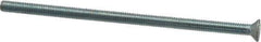 Value Collection - #10-32 UNF, 4" OAL Slotted Drive Machine Screw - Flat Head, Grade J82 Steel, Zinc-Plated Finish, Without Washer - Exact Tool & Supply