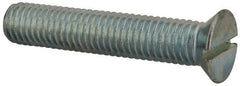 Value Collection - 1/2-13 UNC, 2-3/4" OAL Slotted Drive Machine Screw - Flat Head, Grade J82 Steel, Zinc-Plated Finish, Without Washer - Exact Tool & Supply