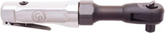 Chicago Pneumatic - 1/2" Drive, 150 RPM, 50 Ft/Lb Torque Ratchet Wrench - Inline Handle, 3.7 CFM, 90 psi, 1/4" NPT Inlet - Exact Tool & Supply