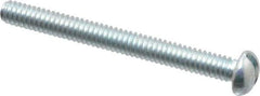 Value Collection - #5-40 UNC, 1-1/4" Length Under Head Slotted Drive Machine Screw - Round Head, Grade 2 Alloy Steel, Zinc-Plated Finish, Without Washer - Exact Tool & Supply