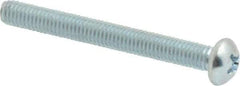 Value Collection - #10-32 UNF, 1-3/4" Length Under Head Phillips Drive Machine Screw - Round Head, Grade 2 Steel, Zinc-Plated Finish, Without Washer - Exact Tool & Supply