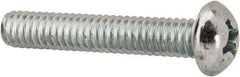 Value Collection - #12-24 UNC, 1-1/4" Length Under Head Phillips Drive Machine Screw - Round Head, Grade J82 Steel, Zinc-Plated Finish, Without Washer - Exact Tool & Supply