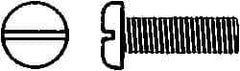 Value Collection - M8x1.25 Metric Coarse, 10mm Length Under Head Slotted Drive Machine Screw - Pan Head, Grade 18-8 & A2 Stainless Steel, Uncoated, Without Washer - Exact Tool & Supply