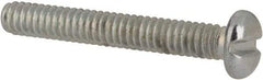 Value Collection - #2-56 UNC, 5/8" Length Under Head Slotted Drive Machine Screw - Pan Head, Grade J82 Steel, Zinc-Plated Finish, Without Washer - Exact Tool & Supply