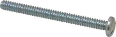 Value Collection - #10-24 UNC, 2" Length Under Head Slotted Drive Machine Screw - Pan Head, Grade J82 Steel, Zinc-Plated Finish, Without Washer - Exact Tool & Supply