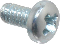 Value Collection - #2-56 UNC, 3/16" Length Under Head Phillips Drive Machine Screw - Pan Head, Grade J82 Steel, Zinc-Plated Finish, Without Washer - Exact Tool & Supply