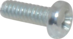 Value Collection - #2-56 UNC, 1/4" Length Under Head Phillips Drive Machine Screw - Pan Head, Grade 2 Steel, Zinc-Plated Finish, Without Washer - Exact Tool & Supply