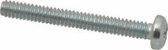 Value Collection - #2-56 UNC, 3/4" Length Under Head Phillips Drive Machine Screw - Pan Head, Grade J82 Steel, Zinc-Plated Finish, Without Washer - Exact Tool & Supply