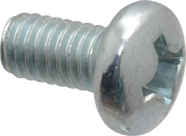 Value Collection - 5/16-18 UNC, 5/8" Length Under Head Phillips Drive Machine Screw - Pan Head, Grade 2 Steel, Zinc-Plated Finish, Without Washer - Exact Tool & Supply