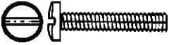 Value Collection - #4-40 UNC, 3/16" Length Under Head Slotted Drive Machine Screw - Binding Head, Grade J82 Steel, Zinc-Plated Finish, Without Washer - Exact Tool & Supply